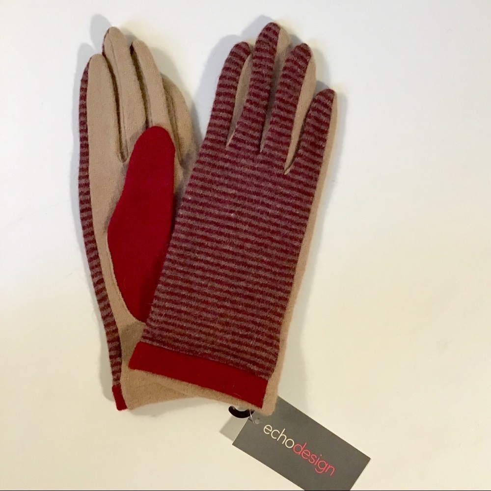 Echo cashmere blend gloves-NWT
